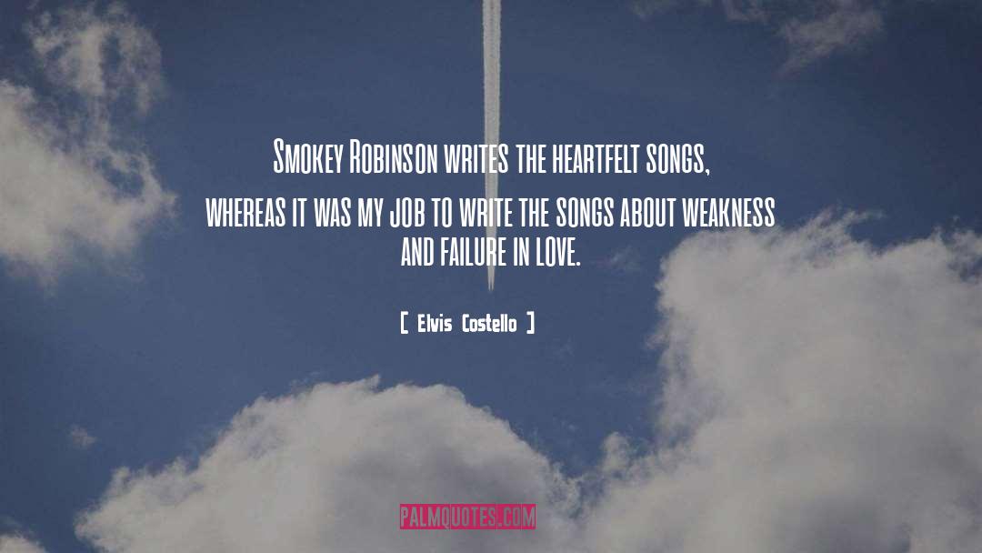 Writing Whisper quotes by Elvis Costello