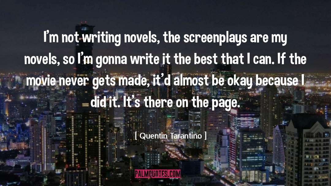 Writing Whisper quotes by Quentin Tarantino