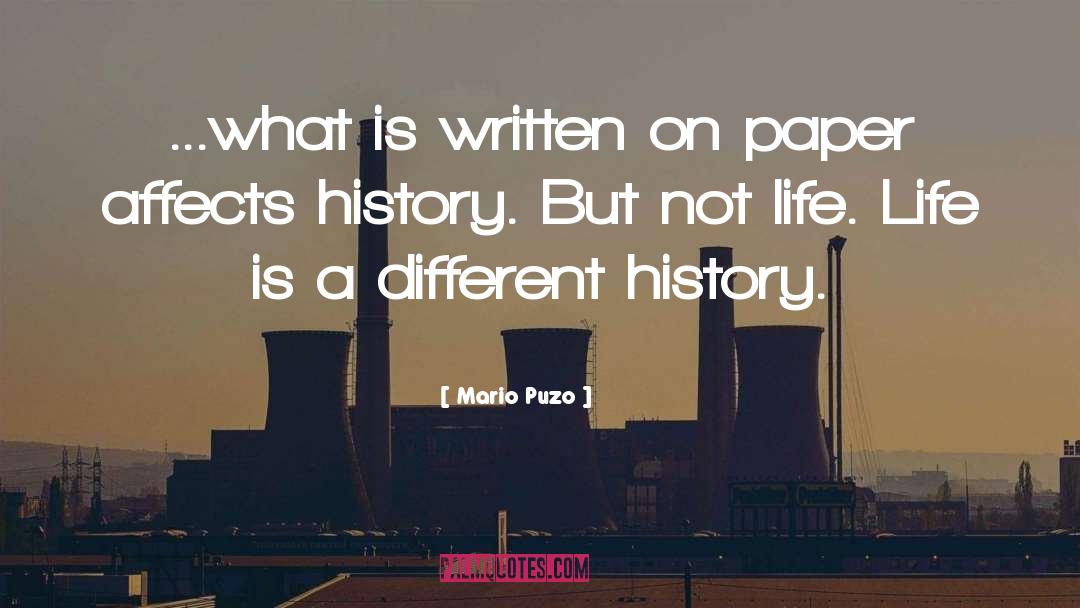 Written On Paper quotes by Mario Puzo