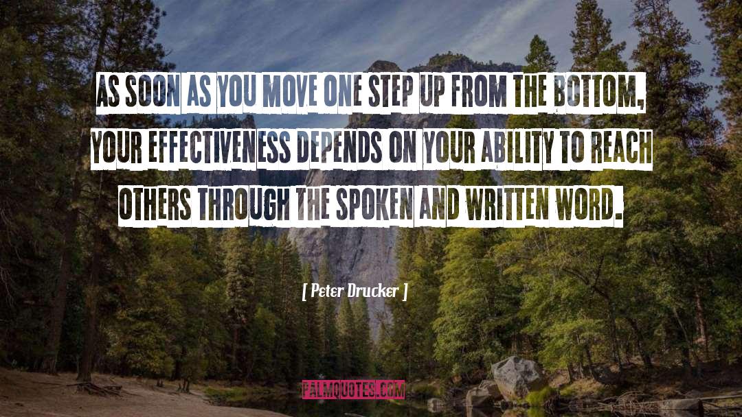 Written Word quotes by Peter Drucker