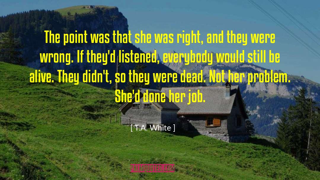 Wrong And Right Beliefs quotes by T.A. White
