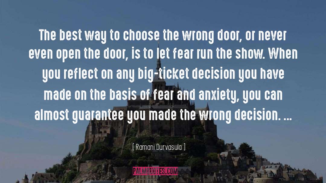 Wrong Decision quotes by Ramani Durvasula