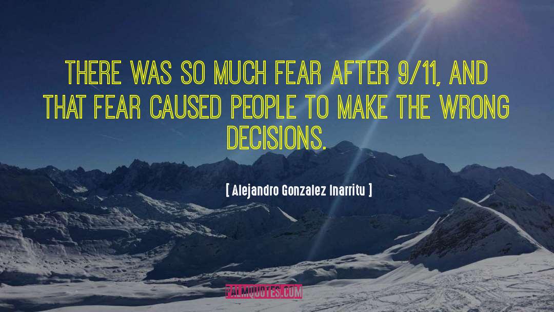 Wrong Decisions quotes by Alejandro Gonzalez Inarritu