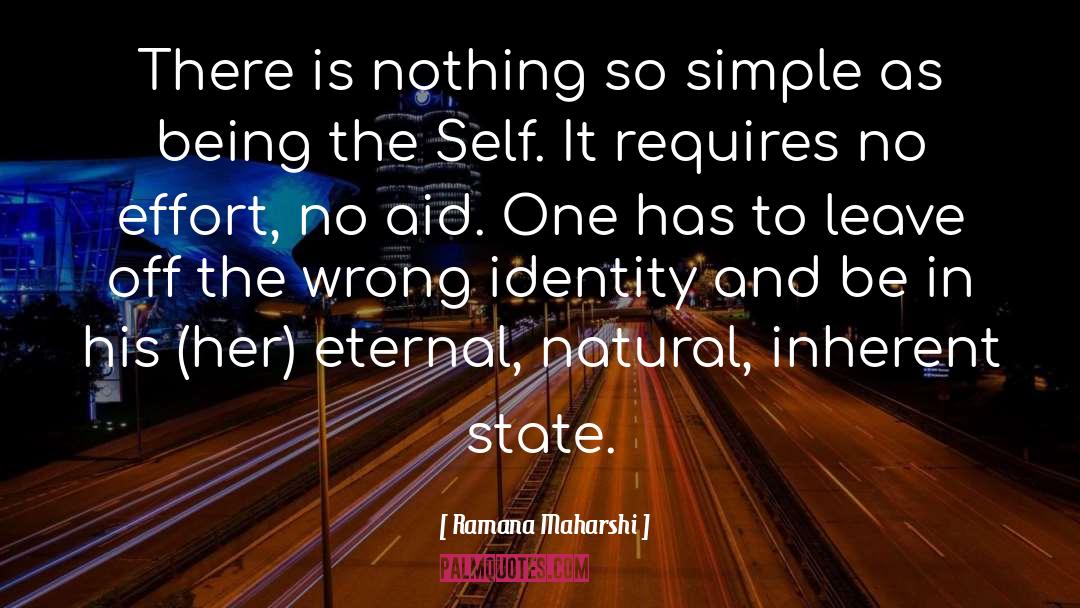 Wrong Identity quotes by Ramana Maharshi