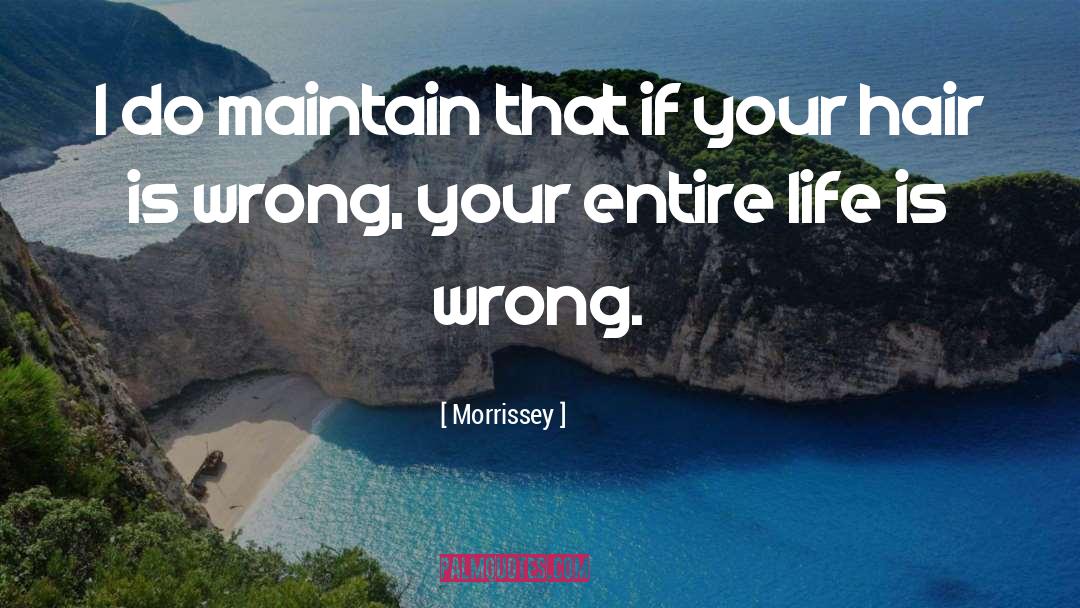 Wrong Life quotes by Morrissey