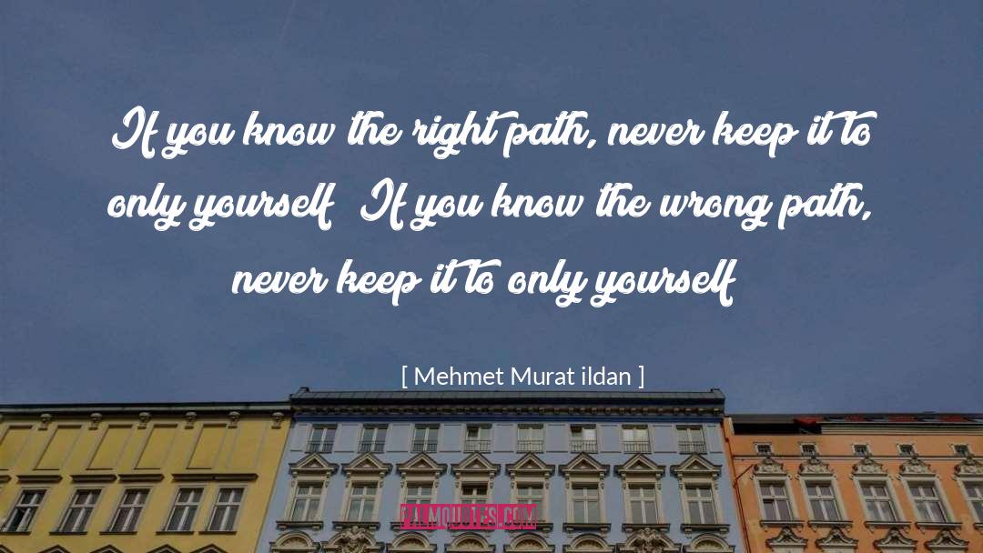 Wrong Path quotes by Mehmet Murat Ildan