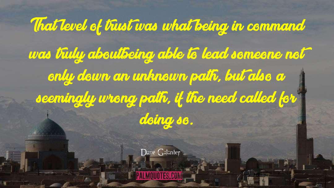 Wrong Path quotes by Dave Galanter