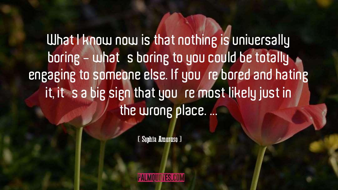 Wrong Place quotes by Sophia Amoruso
