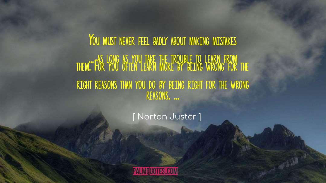 Wrong Reasons quotes by Norton Juster