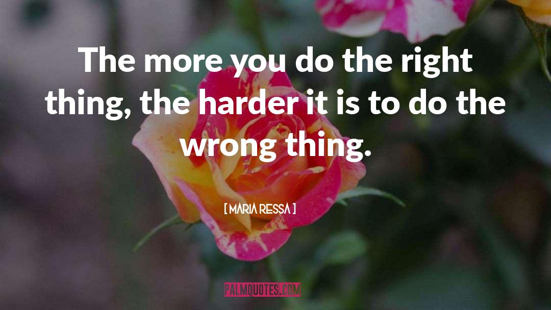 Wrong Thing quotes by Maria Ressa