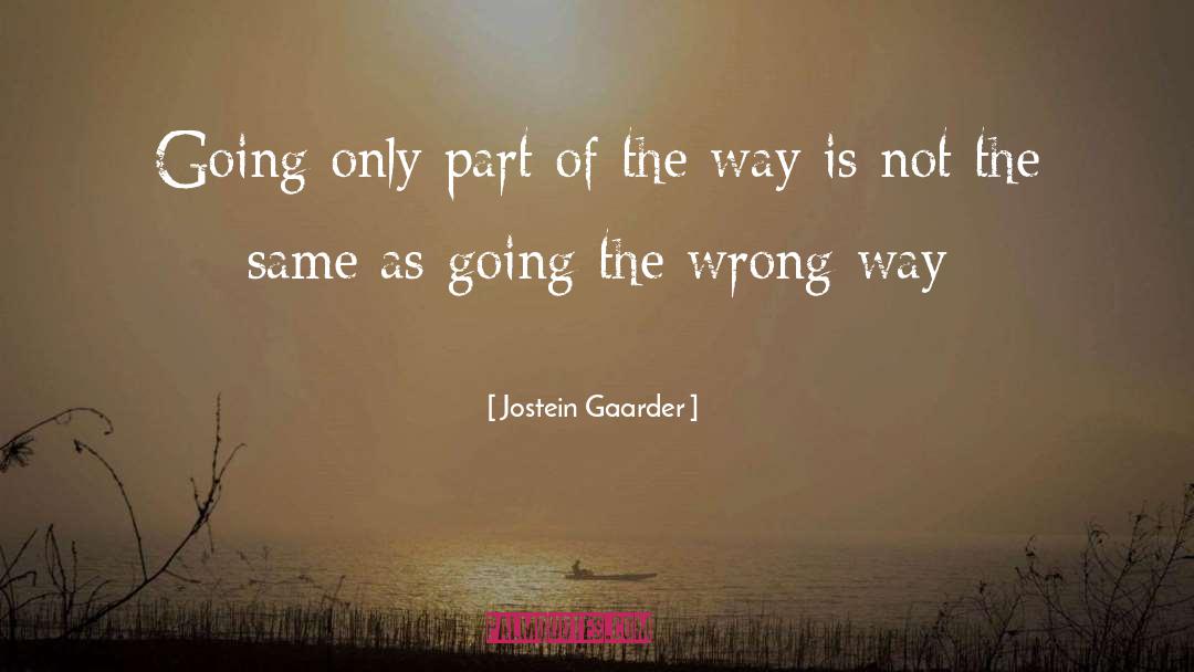 Wrong Way quotes by Jostein Gaarder