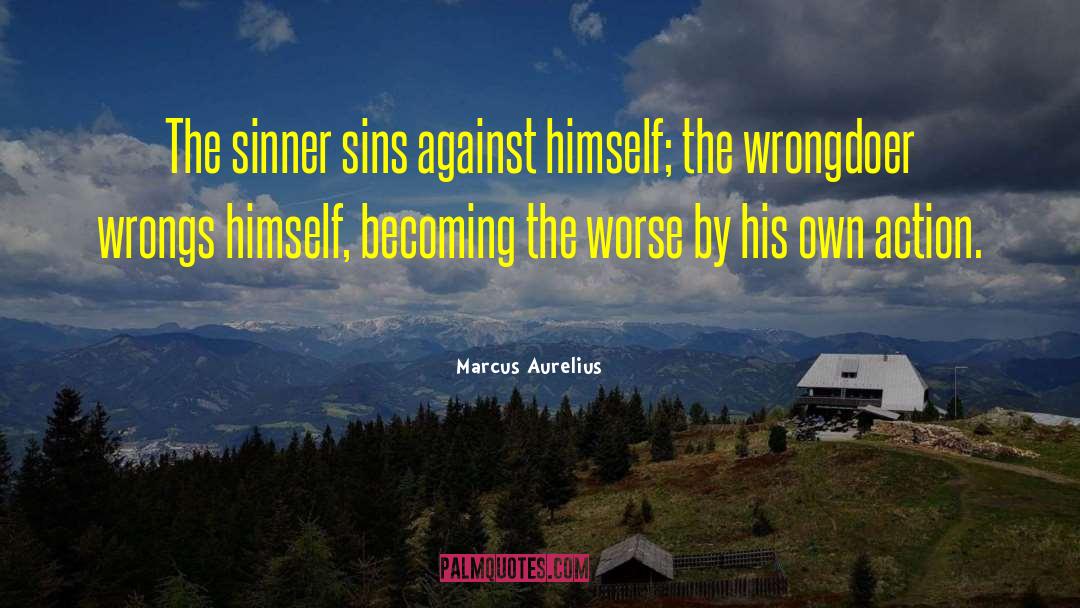Wrongdoer quotes by Marcus Aurelius