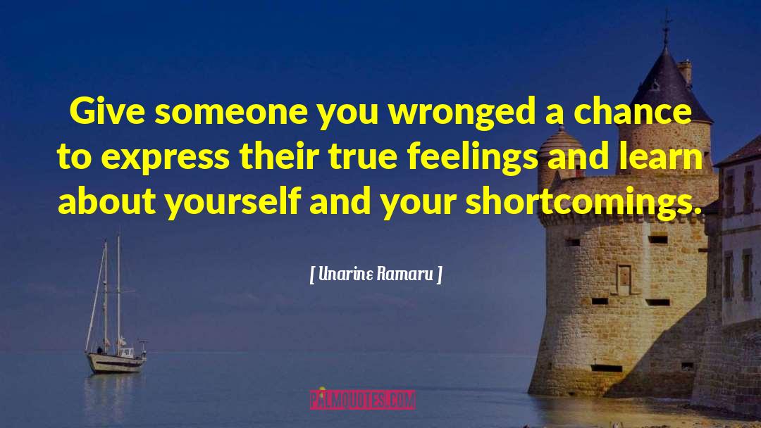 Wronged quotes by Unarine Ramaru