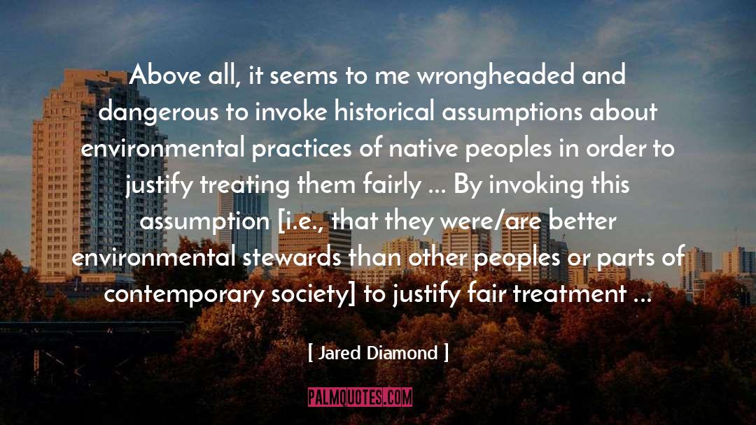 Wrongheaded quotes by Jared Diamond