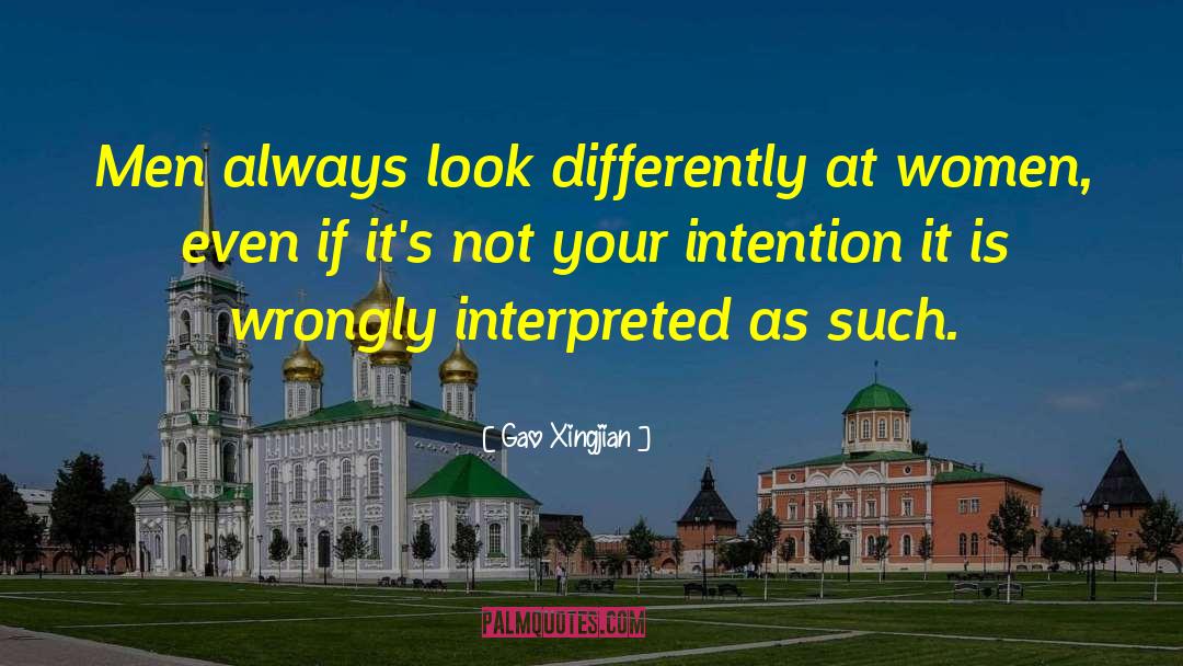 Wrongly quotes by Gao Xingjian