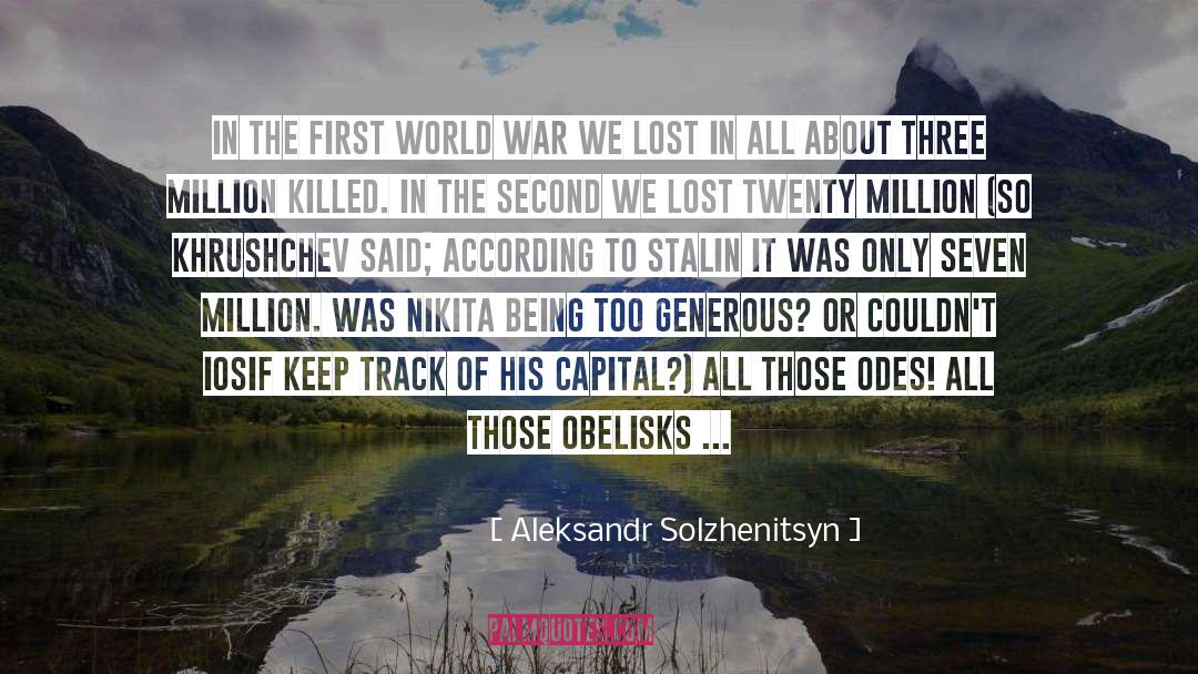 Wwi quotes by Aleksandr Solzhenitsyn
