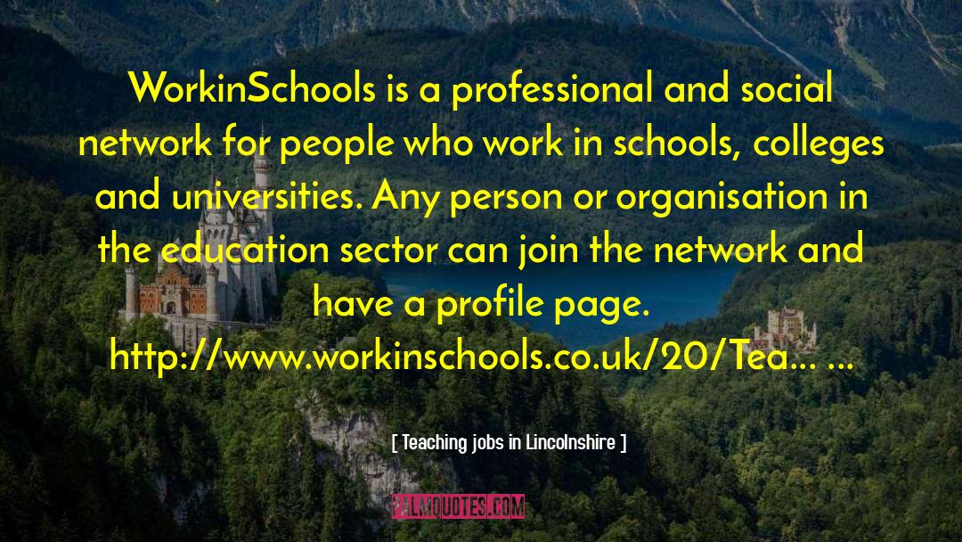 Www quotes by Teaching Jobs In Lincolnshire