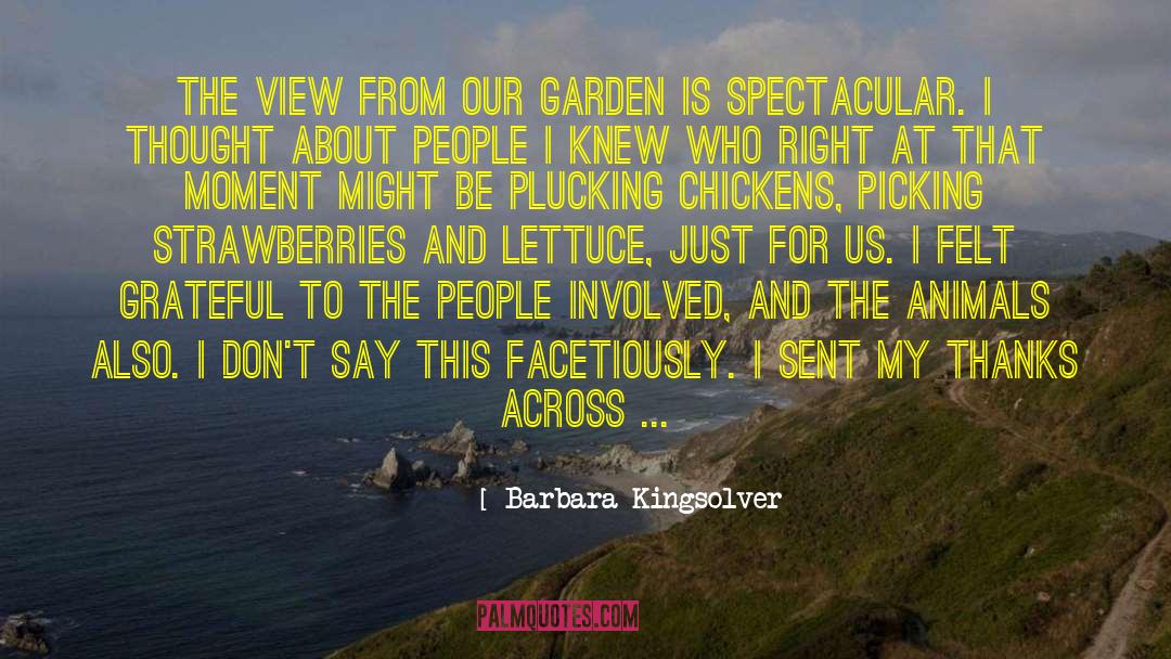 Wyevale Garden Furniture quotes by Barbara Kingsolver