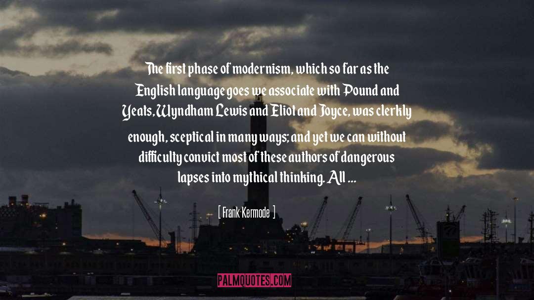 Wyndham Lewis quotes by Frank Kermode