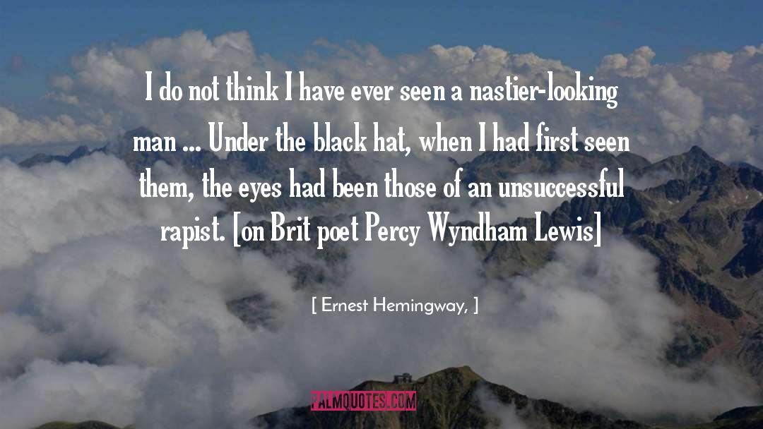Wyndham Lewis quotes by Ernest Hemingway,