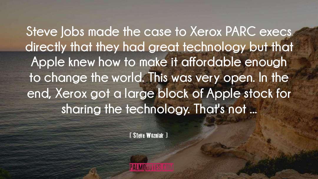Xerox quotes by Steve Wozniak