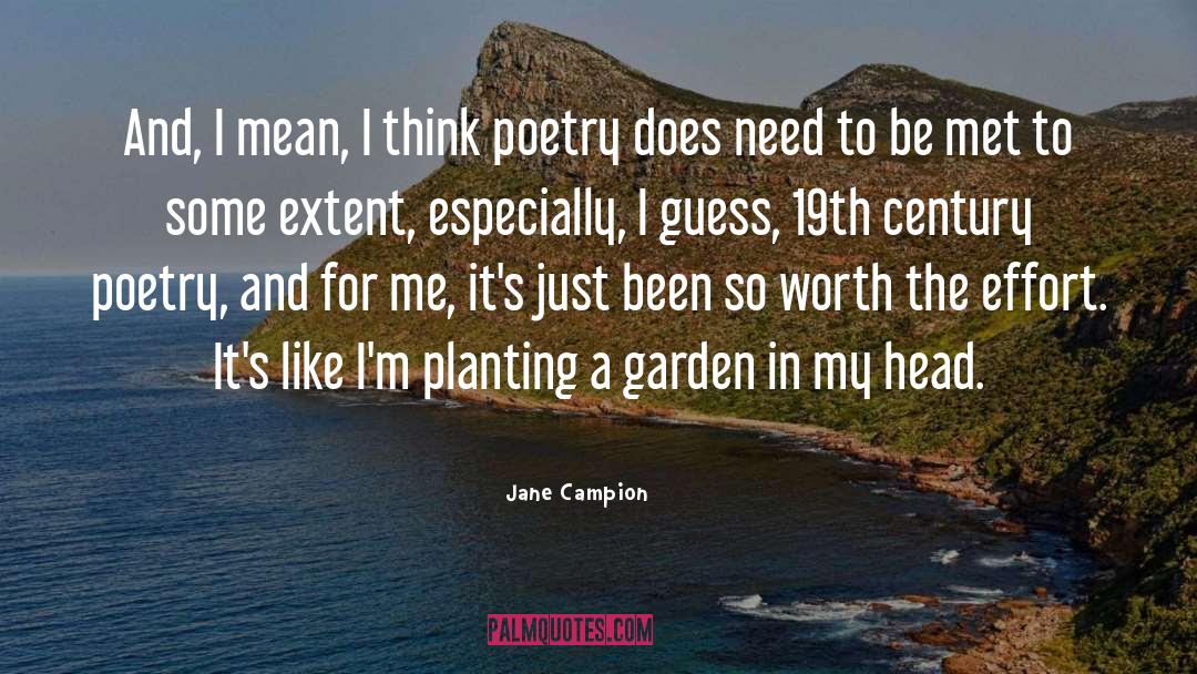 Xix Century Poetry quotes by Jane Campion