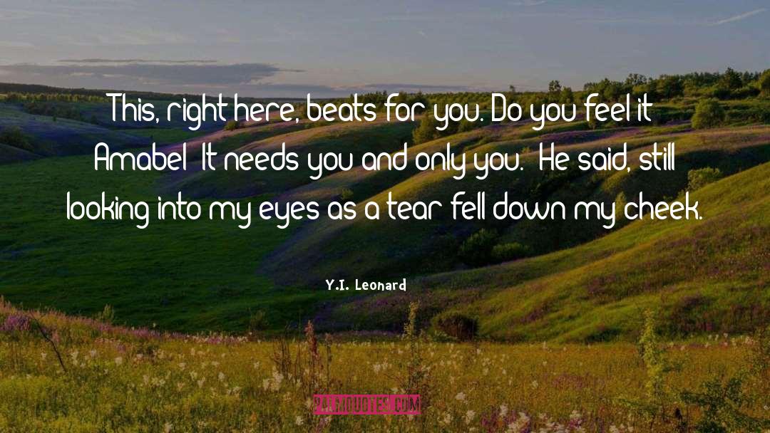 Y quotes by Y.I. Leonard