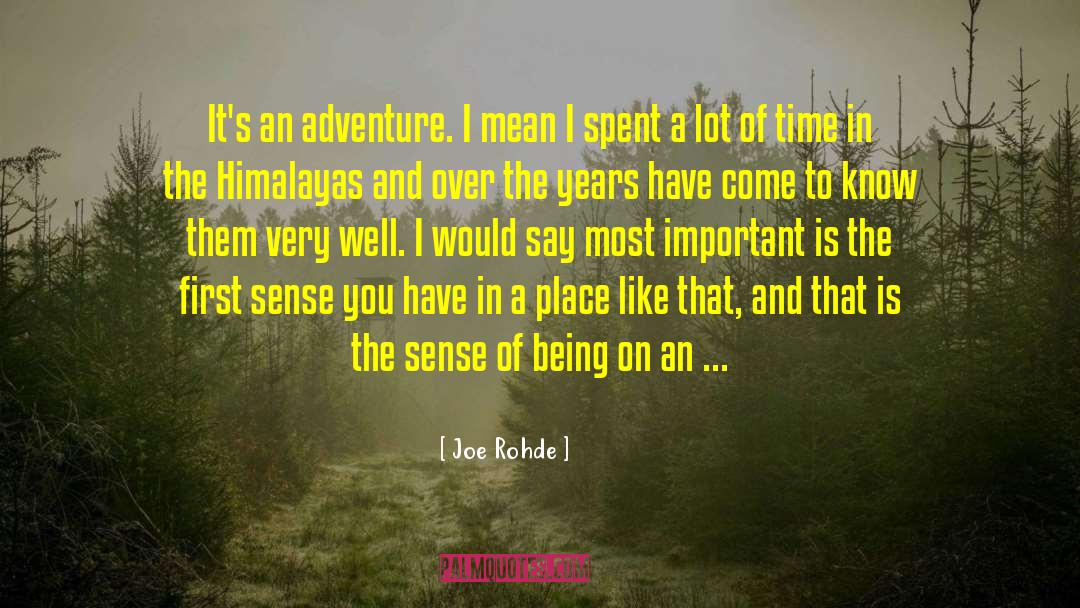 Ya Adventure quotes by Joe Rohde