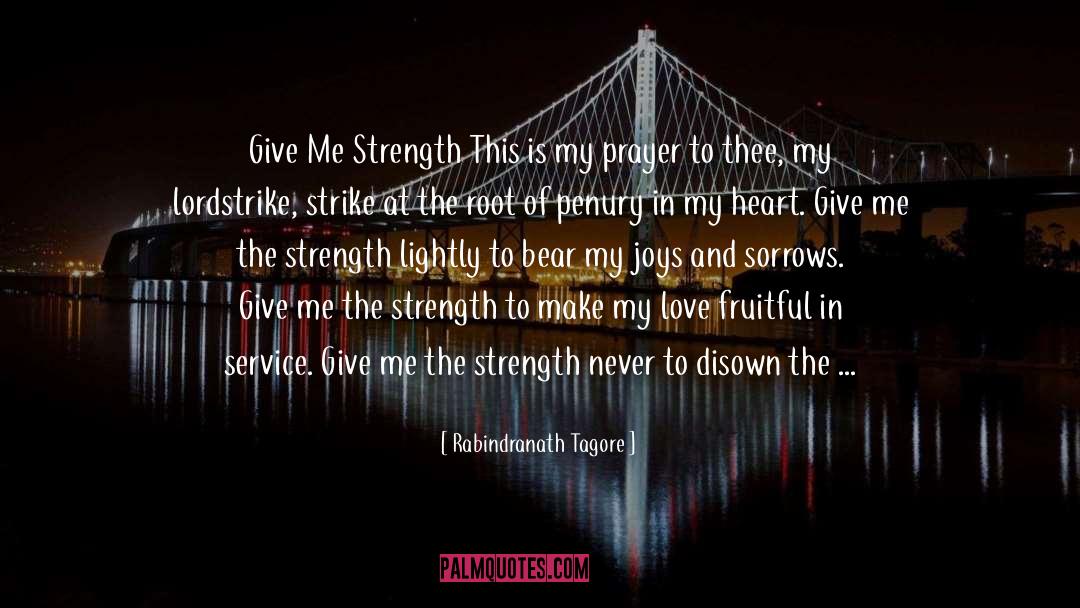Ya Allah Give Me Strength quotes by Rabindranath Tagore