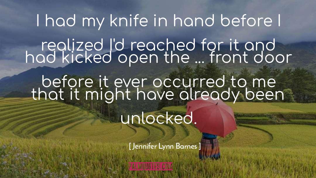 Ya Fantasy Romance quotes by Jennifer Lynn Barnes