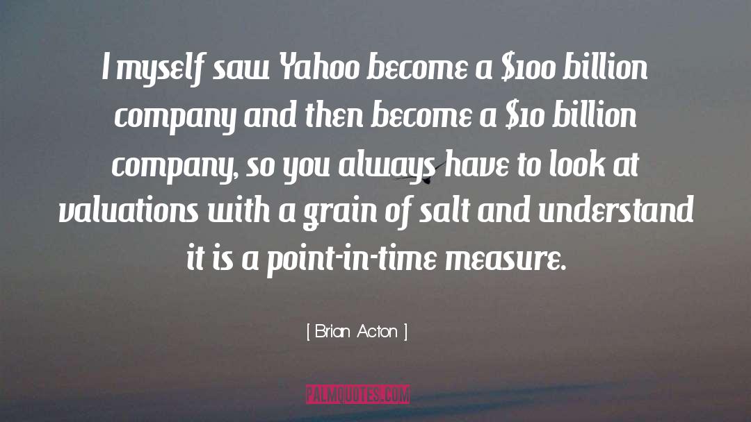 Yahoo quotes by Brian Acton