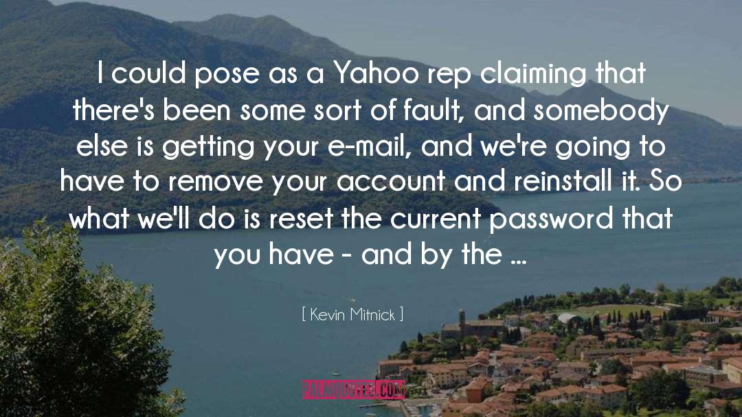 Yahoo quotes by Kevin Mitnick