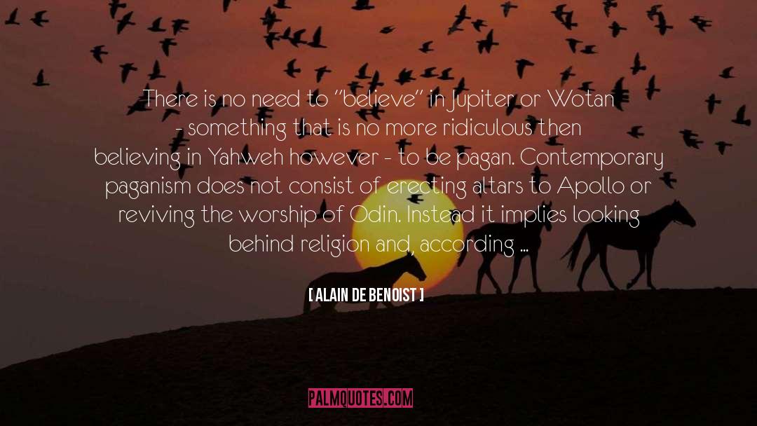 Yahweh quotes by Alain De Benoist