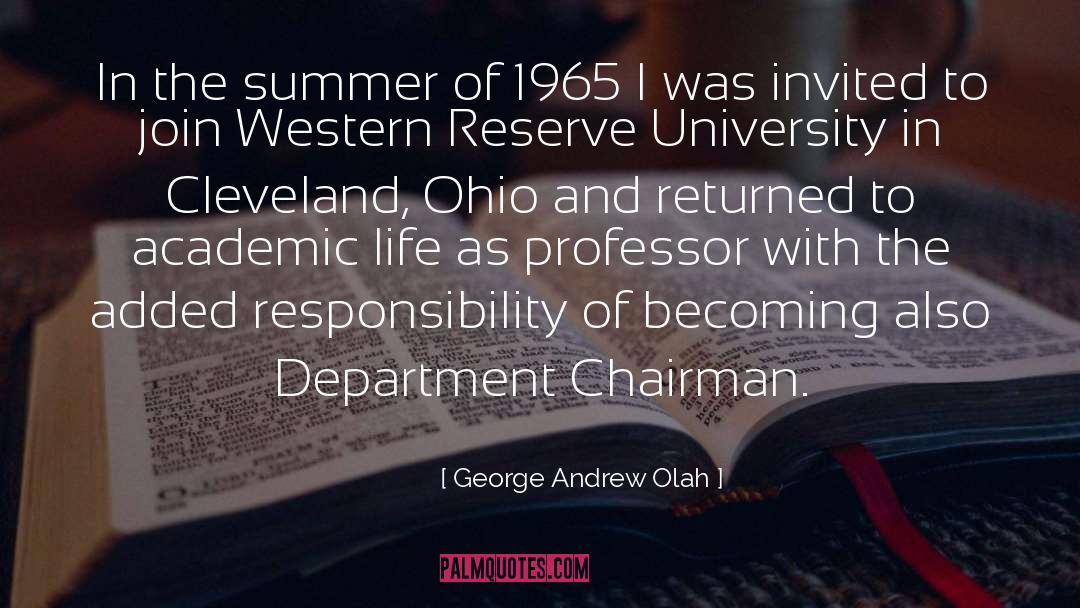 Yale University quotes by George Andrew Olah