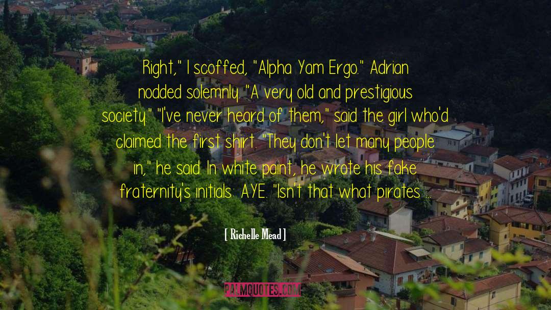 Yams quotes by Richelle Mead