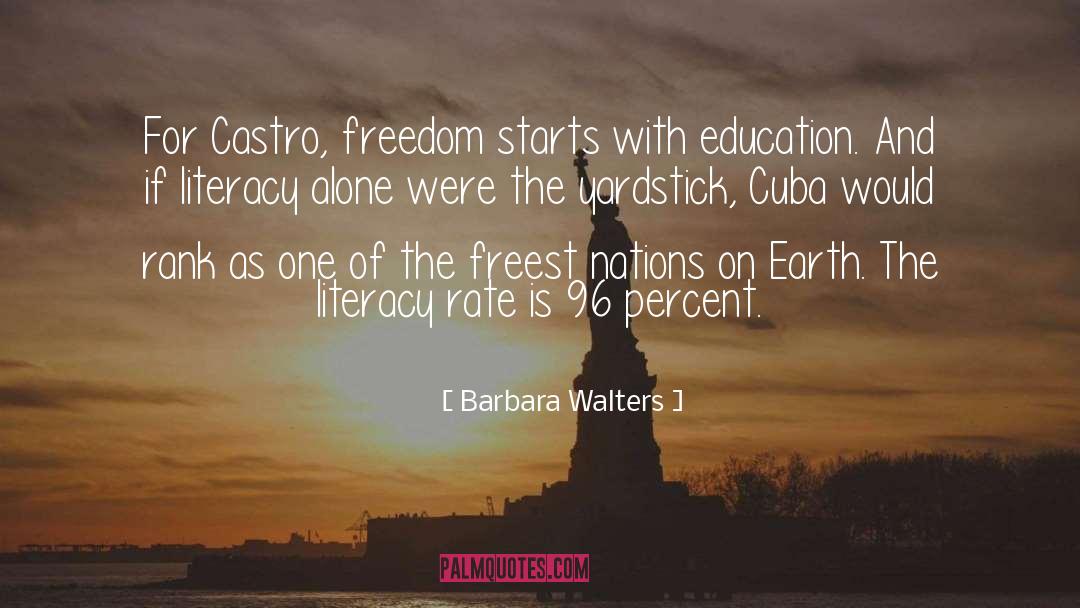Yardsticks quotes by Barbara Walters