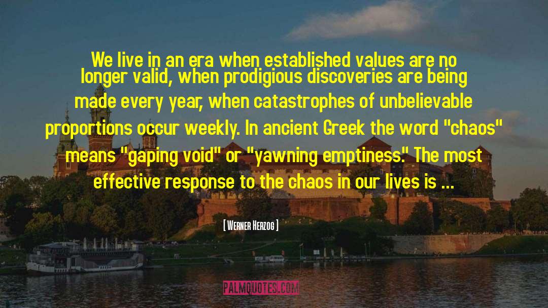 Yawning quotes by Werner Herzog