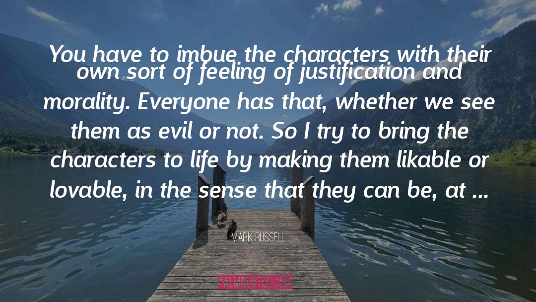 Yay Character Introductions quotes by Mark Russell