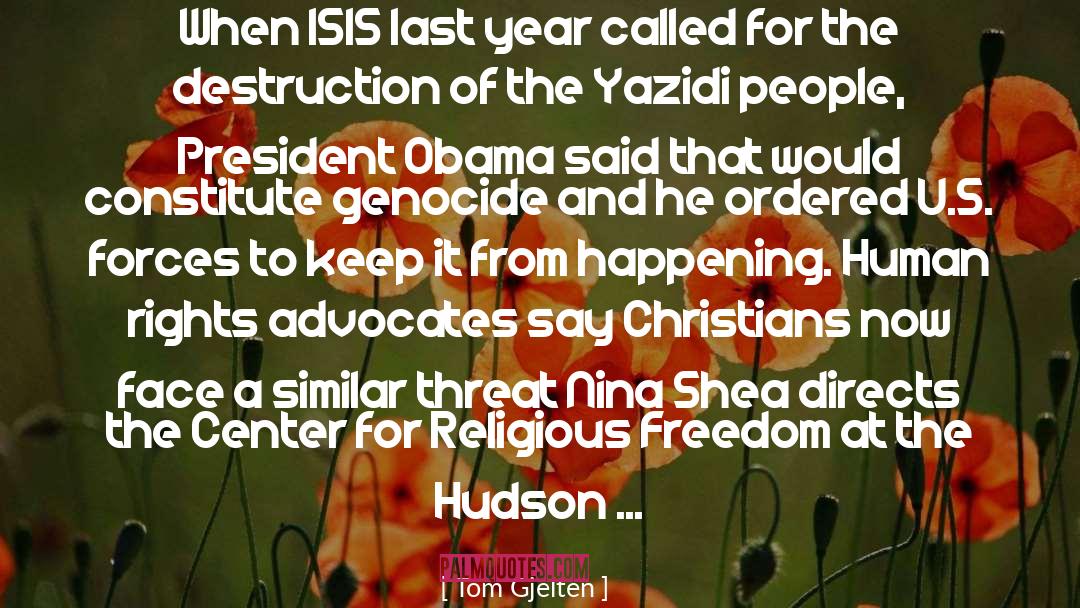 Yazidi quotes by Tom Gjelten