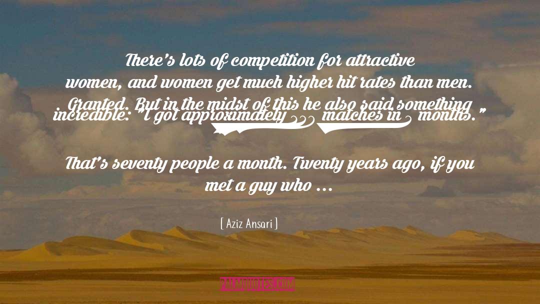 Years Ago quotes by Aziz Ansari