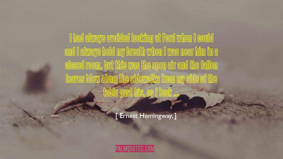 Yellow Leaves quotes by Ernest Hemingway,