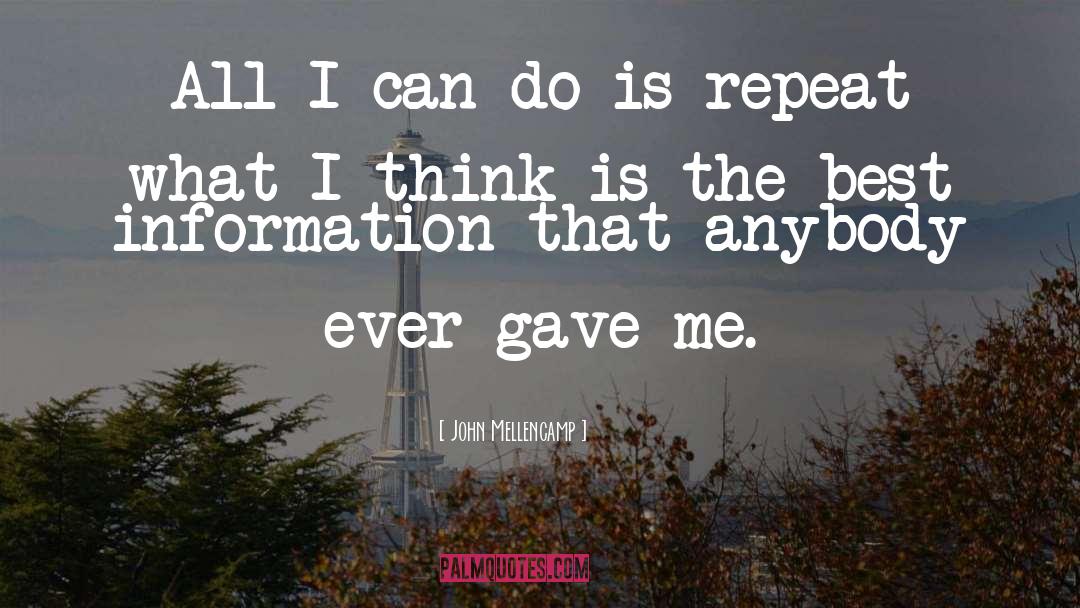 Yes I Can quotes by John Mellencamp