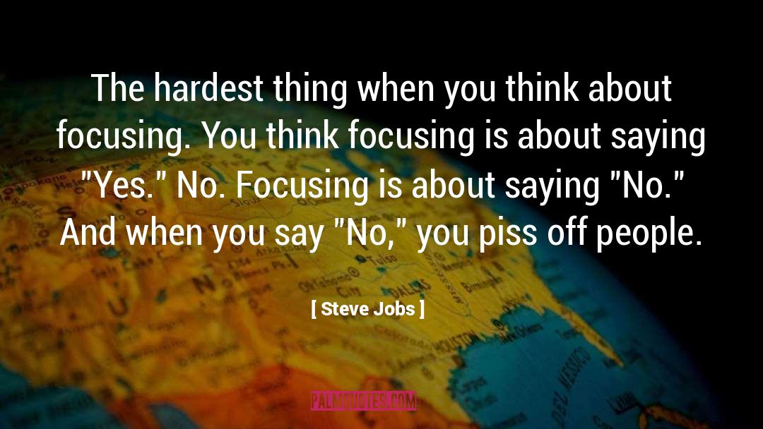 Yes No quotes by Steve Jobs