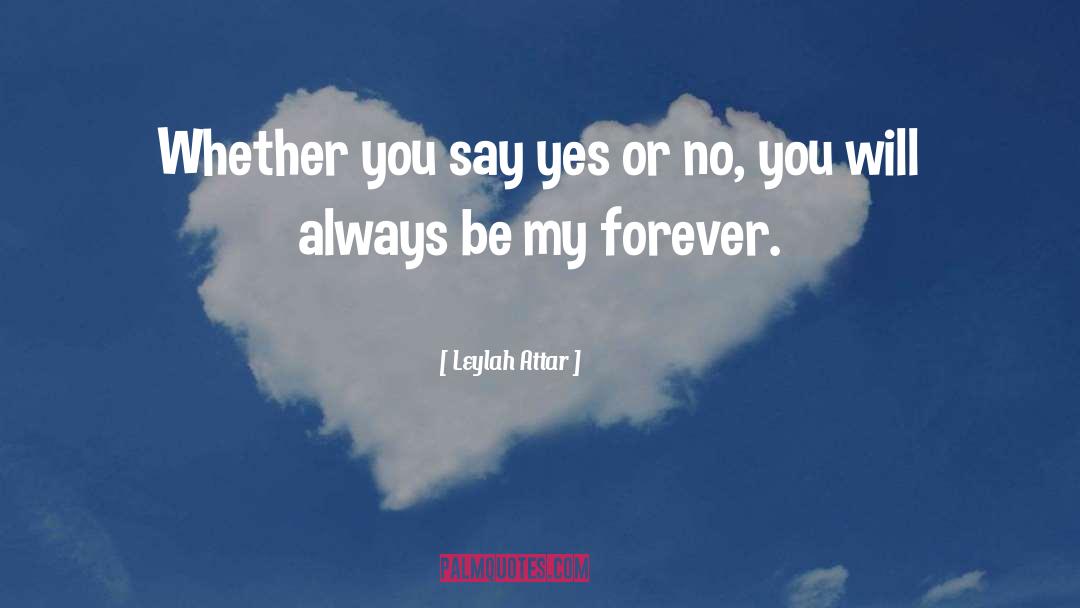 Yes Or No quotes by Leylah Attar