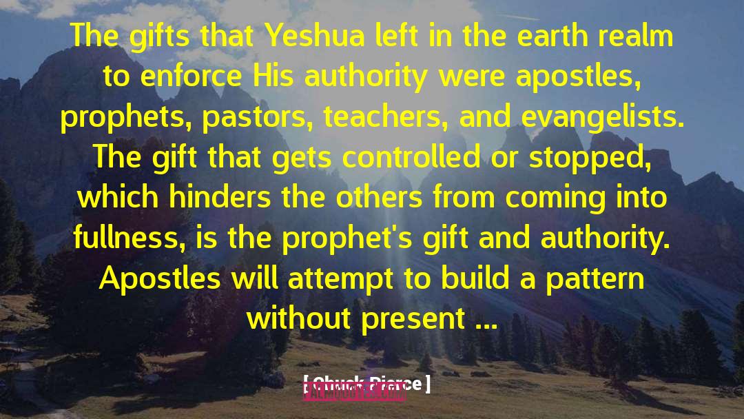 Yeshua quotes by Chuck Pierce