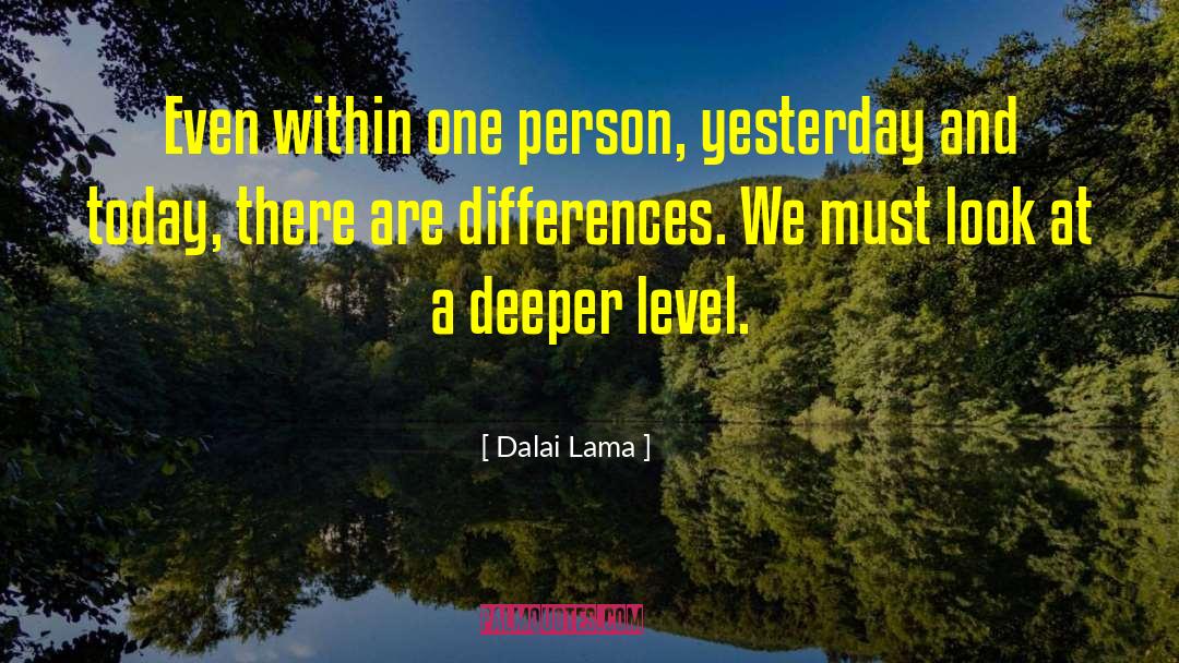 Yesterday And Today quotes by Dalai Lama