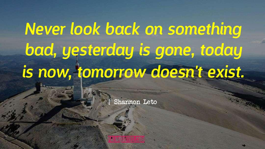 Yesterday Is Gone quotes by Shannon Leto