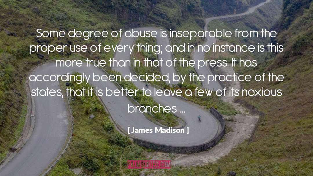 Yielding quotes by James Madison