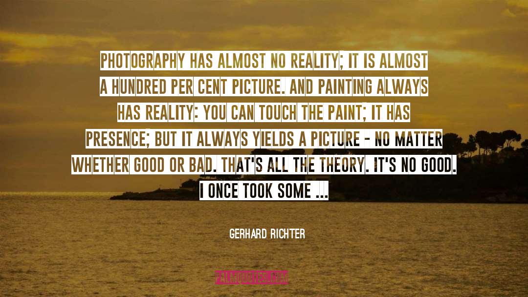 Yields quotes by Gerhard Richter