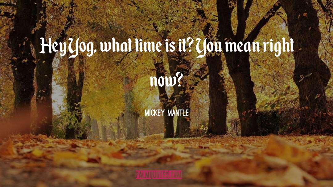 Yog Dibas quotes by Mickey Mantle